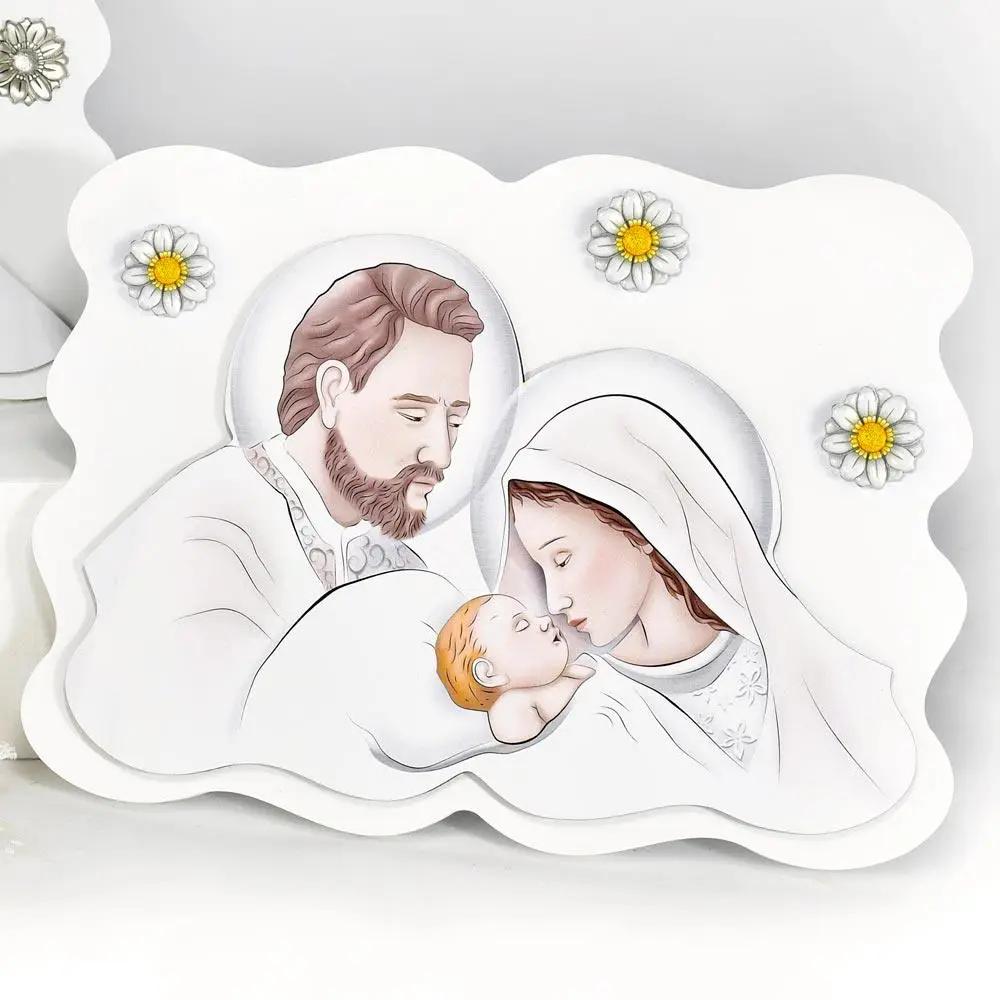 Icona Sacra Battesimo Comunione Cresima Sacra Famiglia e Maternità Albalu Bomboniere
