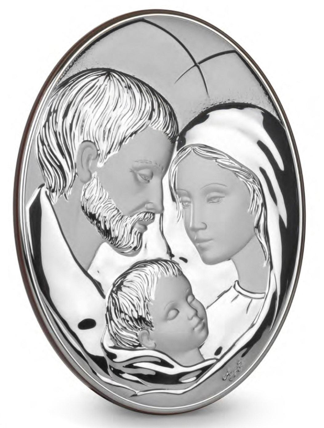 Icona Sacra Sacra Famiglia Capezzale Ovale misure 29x39 cm Albalu Bomboniere