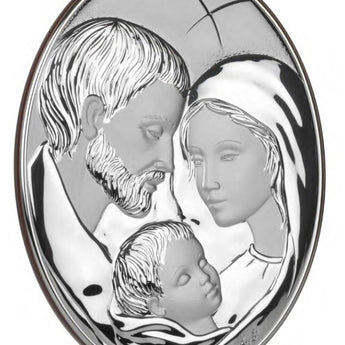 Icona Sacra Sacra Famiglia Capezzale Ovale misure 29x39 cm Icone Sacre Albalu Bomboniere Colorato  
