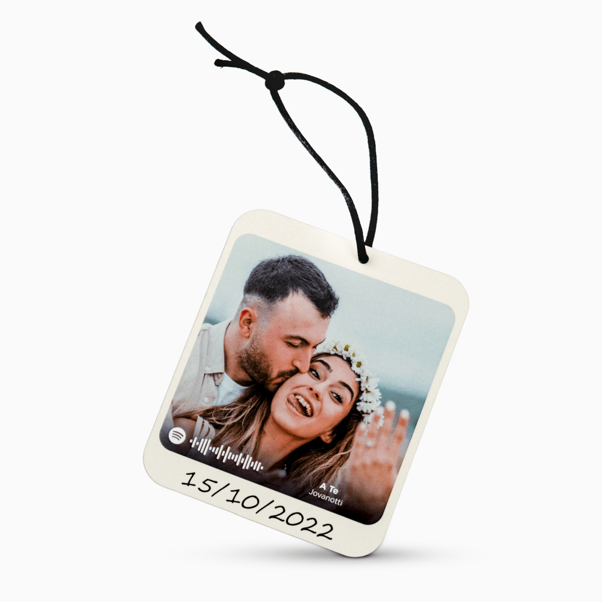 Polaroid Stampata In Legno Personalizzabile Con Immagine, Testo e Tag Spotify Scannerizzabile Quadretti Albalu Bomboniere   