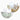 Profumatore Brucia Essenze per Ambienti in Ceramica a Forma di Ninfea Colore Panna e Bianca con Candela Tea Light Profumatori Albalu Bomboniere   